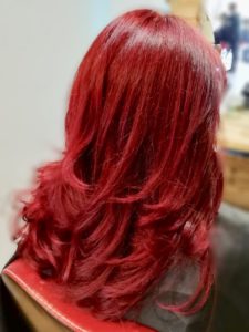 red balayage